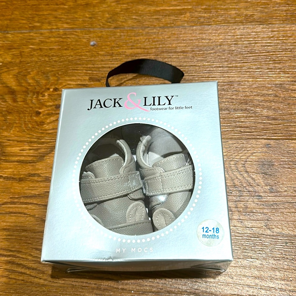 Jack & Lily Mouse My Mocs Shoes Size 12-18 Months